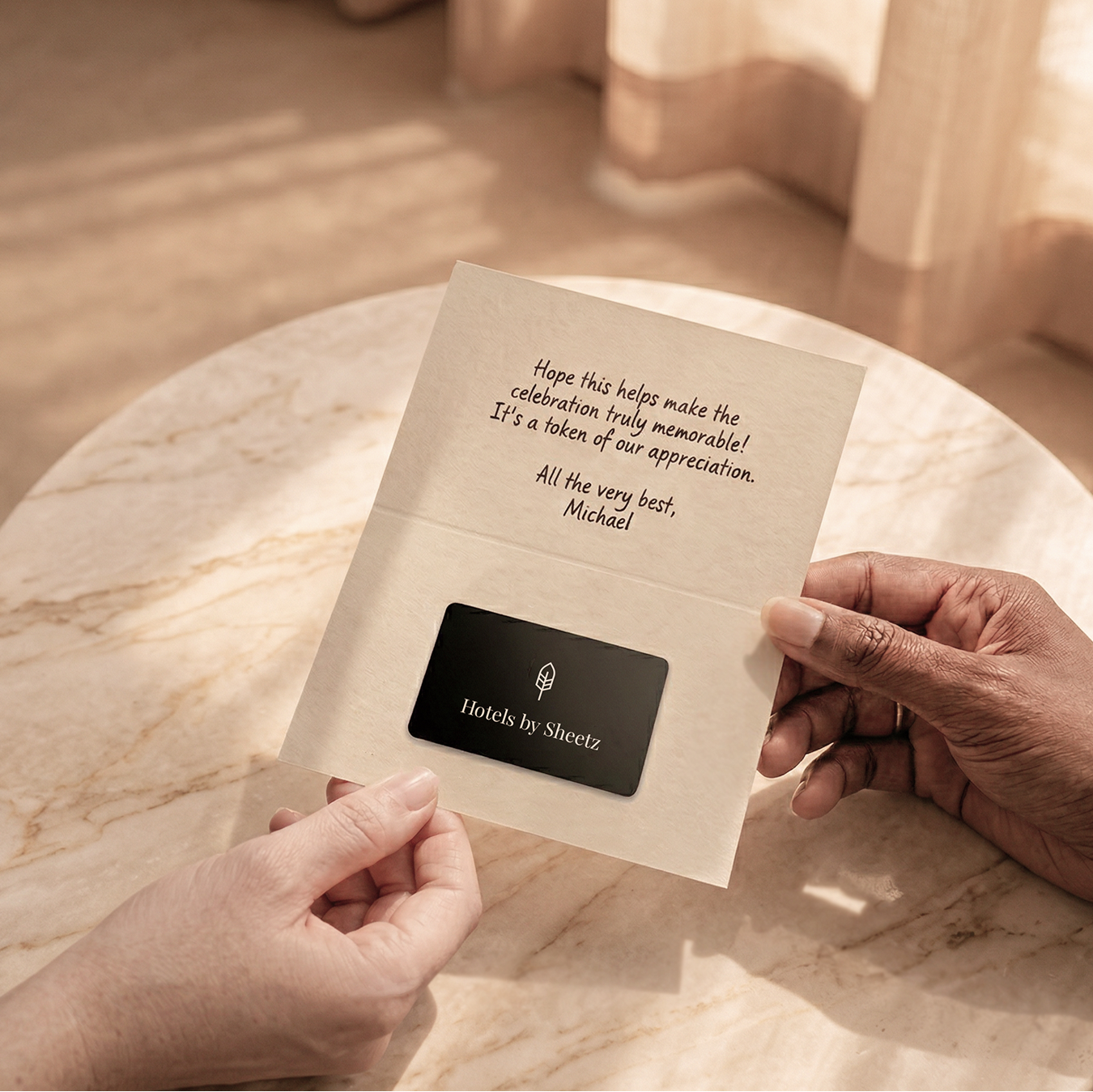 Physical referral card