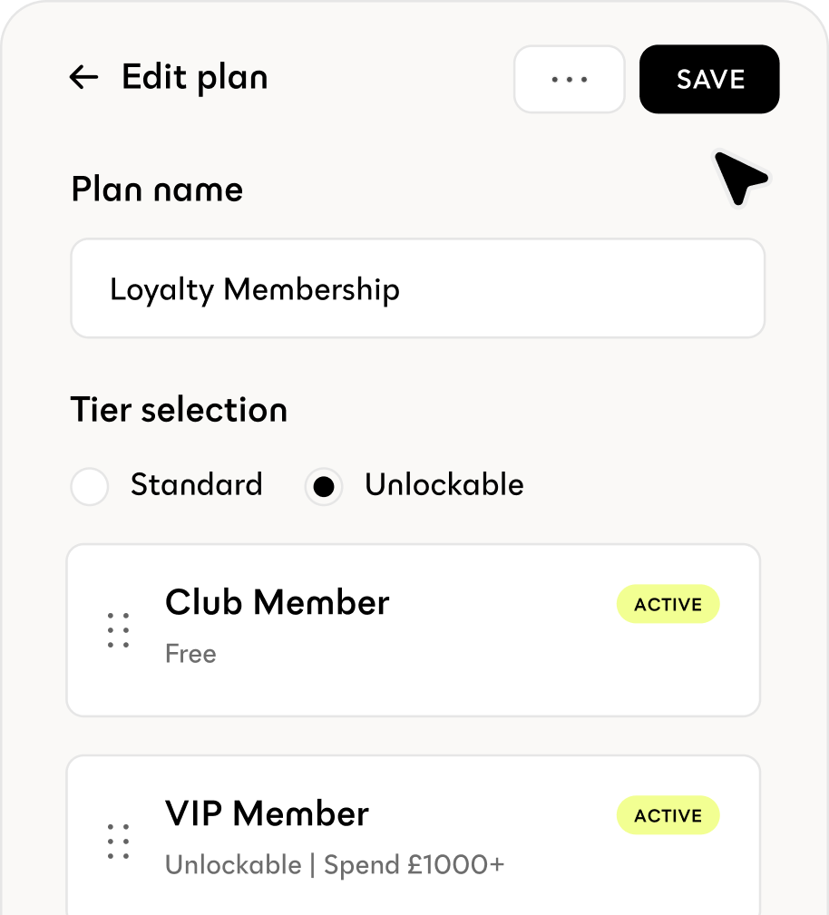 Configure your membership plan settings