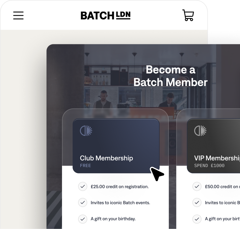 Link to your membership sign up page