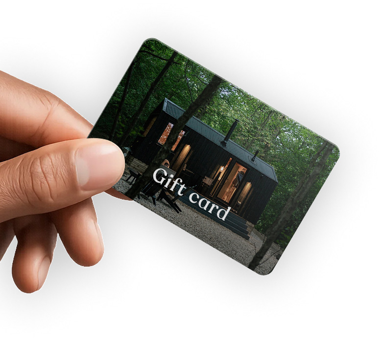 Issue referrals codes as a physical gift card