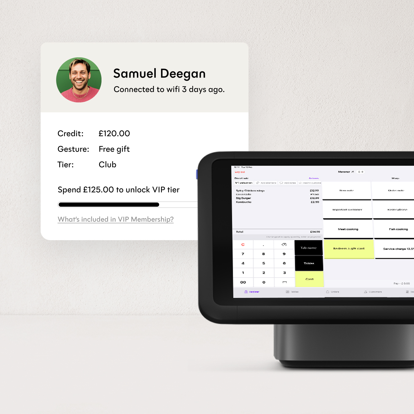 Guest profile on POS