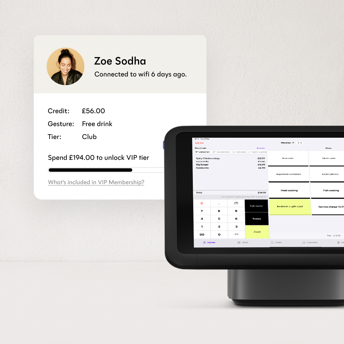 Guest profile on POS